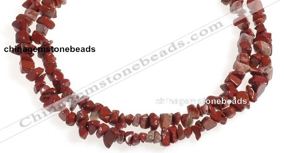 CCH28 35 inches red jasper chips gemstone beads wholesale