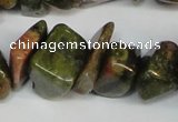 CCH296 34 inches 8*12mm unakite chips gemstone beads wholesale