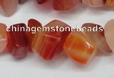 CCH303 34 inches 8*12mm red agate chips gemstone beads wholesale