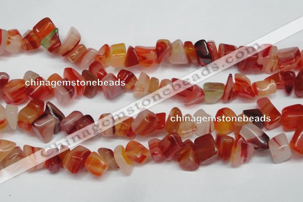 CCH303 34 inches 8*12mm red agate chips gemstone beads wholesale