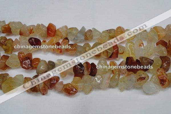 CCH305 34 inches 8*12mm red agate chips gemstone beads wholesale