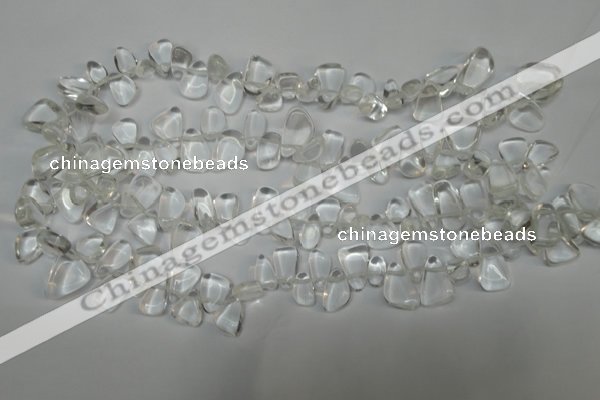 CCH310 15.5 inches 10*15mm white crystal chips gemstone beads wholesale