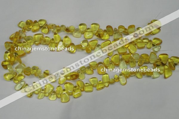 CCH313 15.5 inches 10*15mm synthetic citrine chips beads wholesale