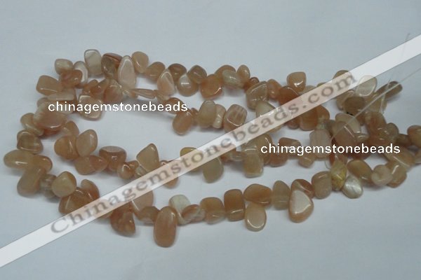 CCH321 15.5 inches 10*15mm moonstone chips gemstone beads wholesale