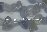 CCH322 15.5 inches 10*15mm blue chalcedony chips beads wholesale