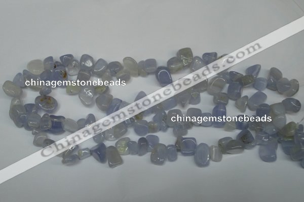 CCH322 15.5 inches 10*15mm blue chalcedony chips beads wholesale