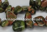 CCH323 15.5 inches 10*15mm unakite chips gemstone beads wholesale