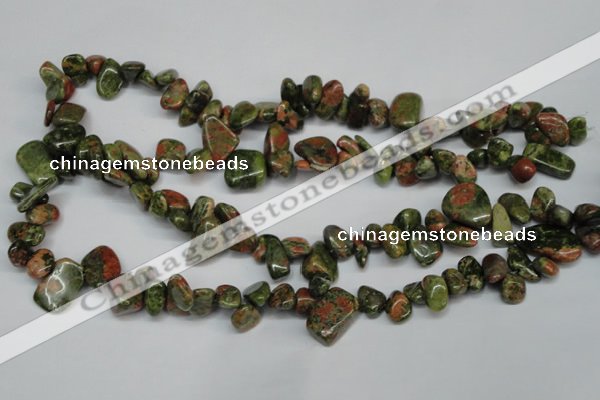 CCH323 15.5 inches 10*15mm unakite chips gemstone beads wholesale