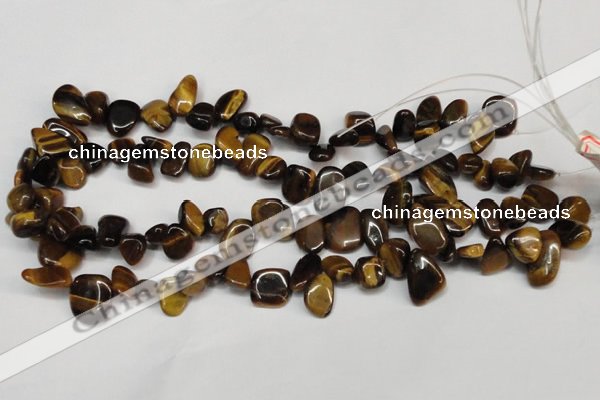 CCH327 15.5 inches 10*15mm tiger eye chips gemstone beads wholesale