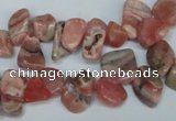 CCH328 15.5 inches 10*15mm rhodochrosite chips gemstone beads wholesale