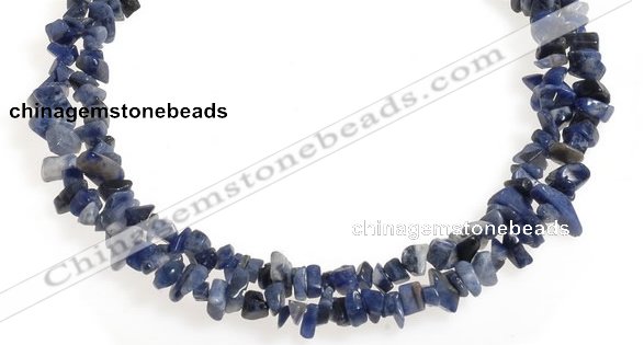 CCH33 35 inches blue sodalite chips gemstone beads wholesale