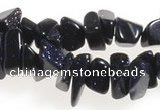 CCH41 35 inches blue sand stone chips gemstone beads wholesale