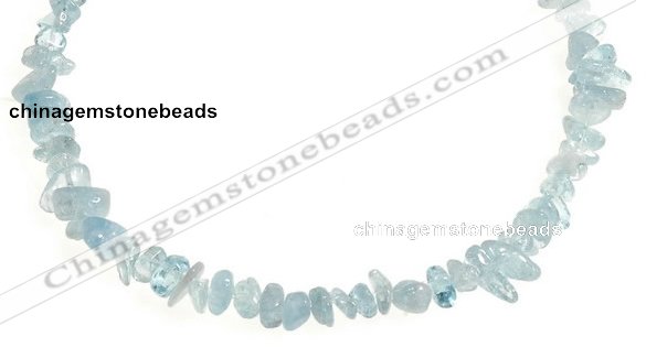 CCH43 16 inches aquamarine chips gemstone beads wholesale