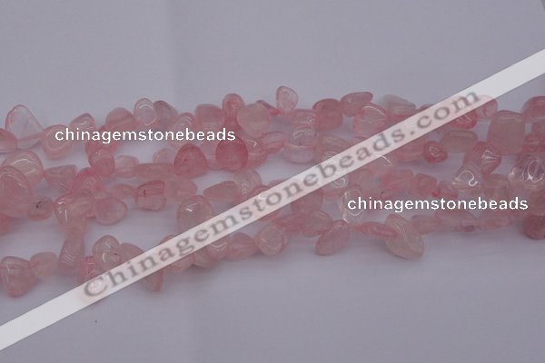 CCH611 15.5 inches 6*8mm - 10*14mm rose quartz chips gemstone beads