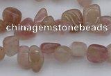 CCH621 15.5 inches 6*8mm - 10*14mm strawberry quartz chips beads