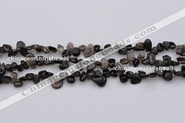 CCH623 15.5 inches 6*8mm - 10*14mm smoky quartz chips beads