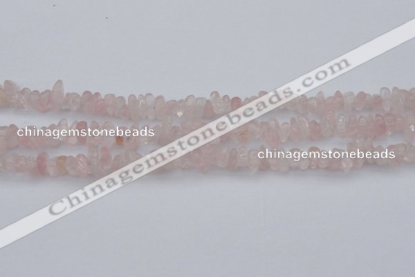 CCH653 15.5 inches 5*8mm - 6*10mm rose quartz chips beads
