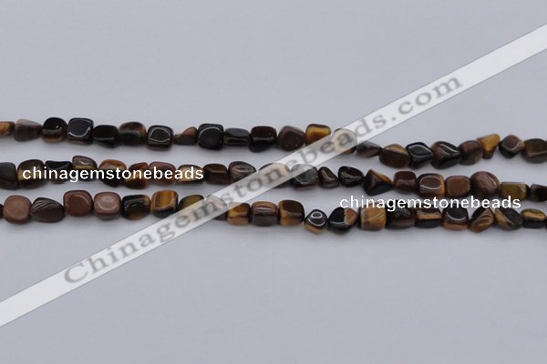 CCH670 15.5 inches 5*8mm - 6*10mm yellow tiger eye chips beads