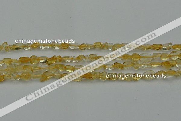 CCH672 15.5 inches 4*6mm - 5*8mm citrine gemstone chips beads