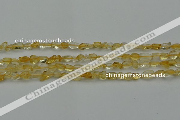 CCH672 15.5 inches 4*6mm - 5*8mm citrine gemstone chips beads