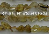 CCH673 15.5 inches 4*6mm - 5*8mm golden rutilated quartz chips beads