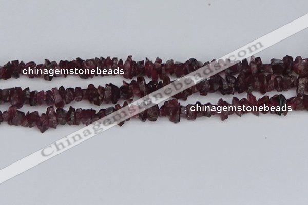 CCH704 15.5 inches 4*6mm - 6*8mm purple garnet chips beads