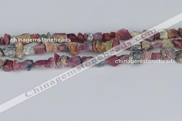 CCH707 15.5 inches 6*8mm - 10*14mm watermelon tourmaline chips beads