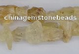 CCH708 15.5 inches 6*8mm - 10*14mm yellow topaz chips beads