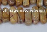 CCH711 15.5 inches 5*10mm - 5*15mm venus jasper chips beads