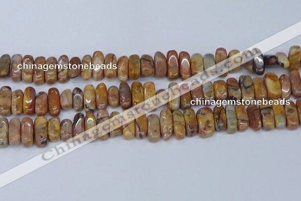 CCH711 15.5 inches 5*10mm - 5*15mm venus jasper chips beads