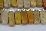 CCH713 15.5 inches 5*10mm - 5*15mm fossil coral chips beads