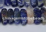CCH714 15.5 inches 5*10mm - 5*15mm sodalite chips beads
