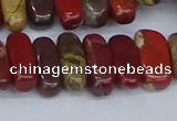 CCH716 15.5 inches 5*10mm - 5*15mm apple jasper chips beads