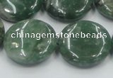 CCJ09 15.5 inches 25mm flat round natural African jade beads wholesale