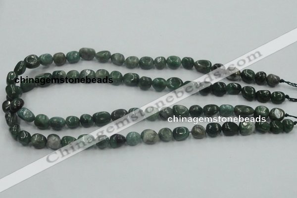 CCJ11 15.5 inches 8*12mm nugget natural African jade beads wholesale