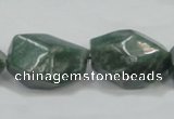 CCJ15 15.5 inches 18*24mm faceted nugget natural African jade beads