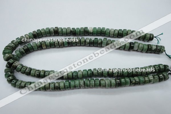 CCJ16 15.5 inches 6*10mm tyre natural African jade beads wholesale