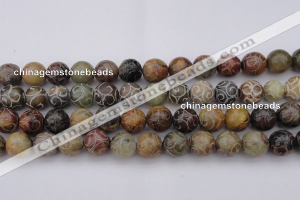 CCJ215 15.5 inches 14mm round China jade beads wholesale