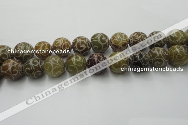 CCJ308 15.5 inches 20mm round China jade beads wholesale