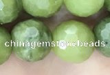 CCJ373 15.5 inches 12mm faceted round China jade beads wholesale