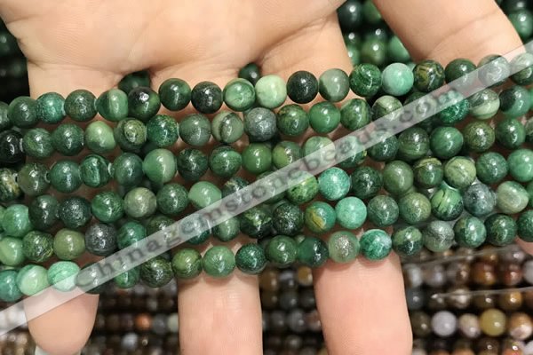 CCJ400 15.5 inches 4mm round west African jade beads wholesale