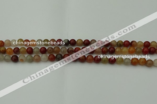 CCJ450 15.5 inches 4mm round colorful jasper beads wholesale