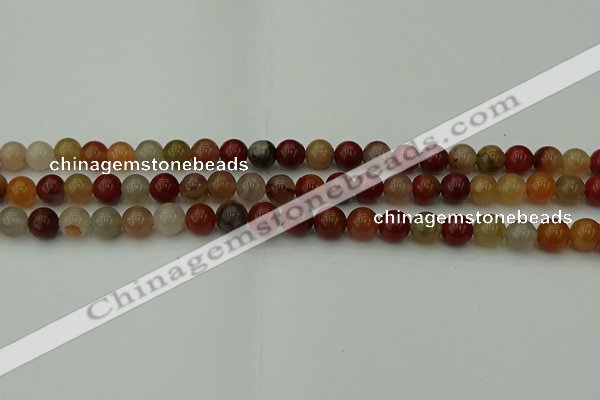 CCJ452 15.5 inches 8mm round colorful jasper beads wholesale