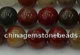 CCJ454 15.5 inches 12mm round colorful jasper beads wholesale