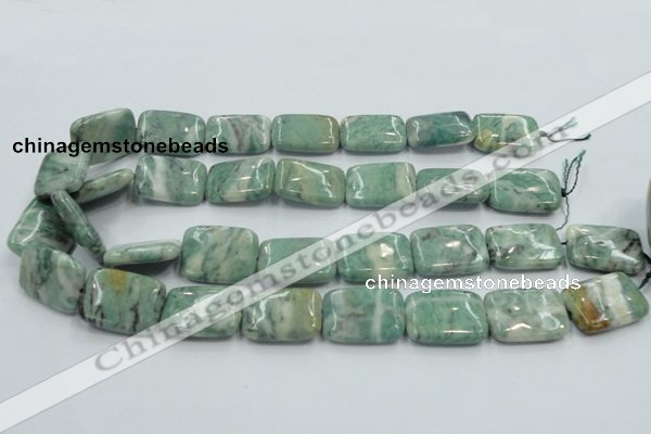 CCJ53 15.5 inches 18*25mm rectangle African jade gemstone beads