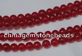 CCN05 15.5 inches 4mm round candy jade beads wholesale