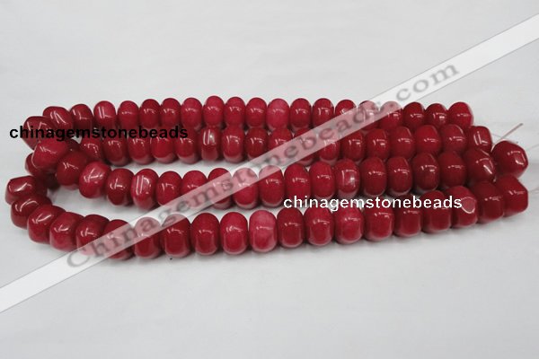 CCN100 15.5 inches 10*15mm rondelle candy jade beads wholesale