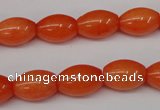 CCN110 15.5 inches 10*14mm rice candy jade beads wholesale