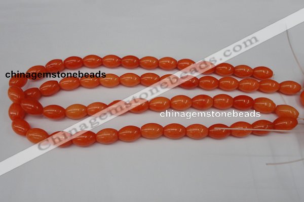 CCN110 15.5 inches 10*14mm rice candy jade beads wholesale
