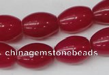 CCN114 15.5 inches 12*16mm rice candy jade beads wholesale